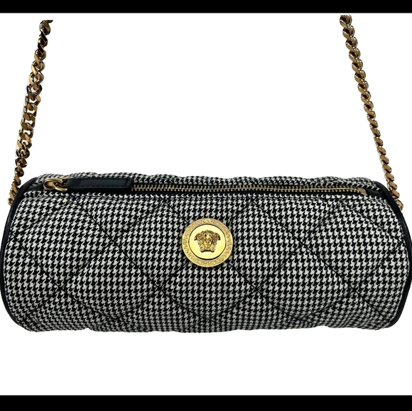 Versace Medusa Quilted Evening Sling Crossbody.NWT